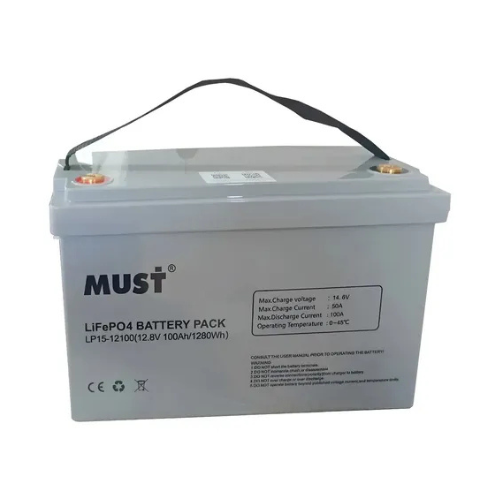 BATERIA LITIO 12V 100AH MUST SOPORTE BMS
